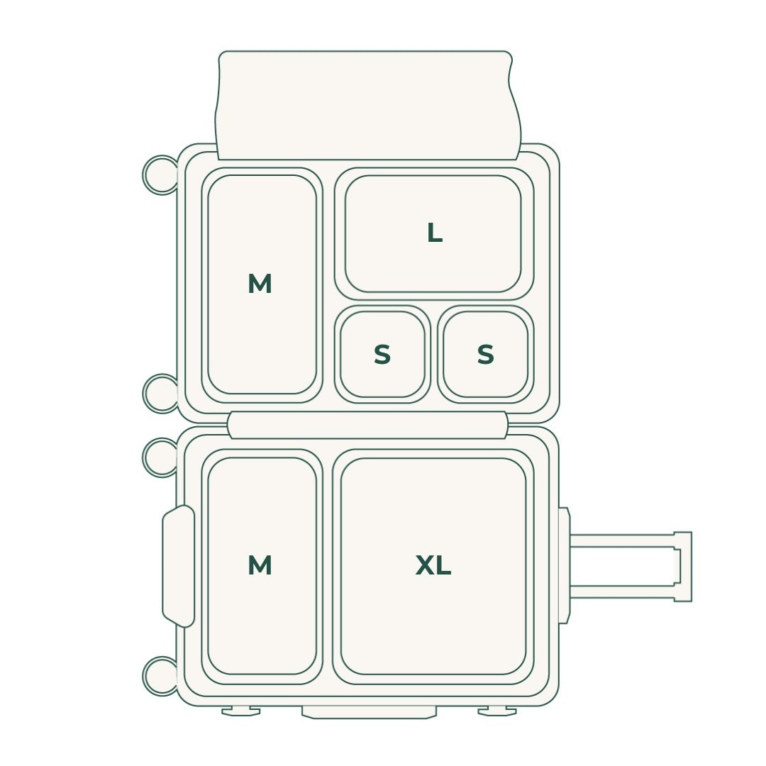 Compressible Packing Cubes (6 Pieces)